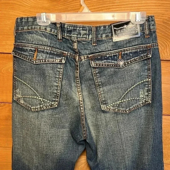 Los Altos boots Jeans Collection Mens 34/30 blue faded vintage Y2K western horse - Picture 6 of 9